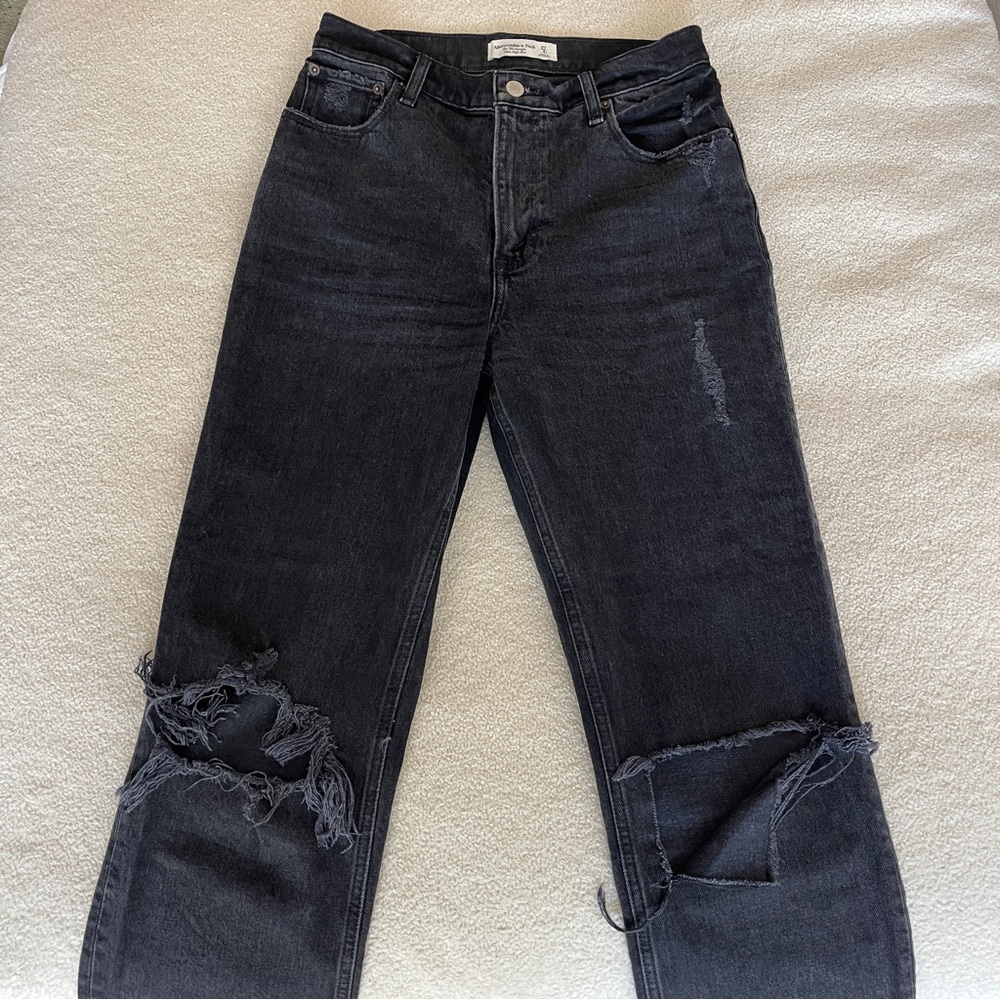 Abercrombie 90’s straight ultra high rise jeans